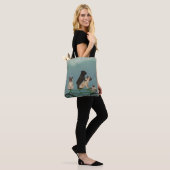 Pug Tandem Tote Bag (Op model)