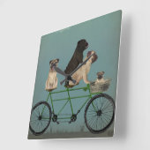 Pug Tandem Vierkante Klok (Hoek)