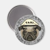 Pug Taxi Magneet (Voorkant / Achterkant)