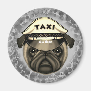 Pug Taxi Magneet