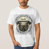 Pug Taxi T-shirt (Voorkant)