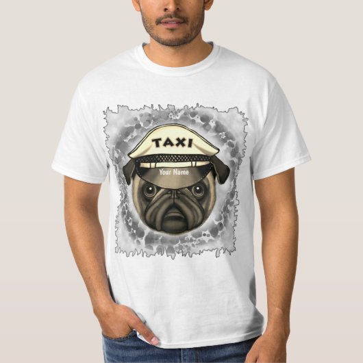 Pug Taxi T-shirt (Voorkant)