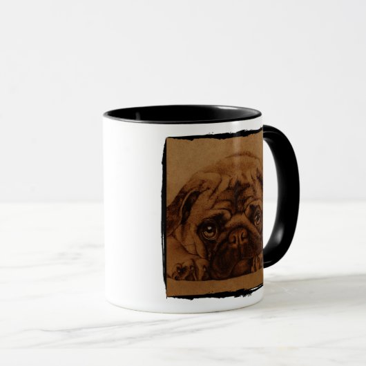 Pug taza mok (Voorkant rechts)