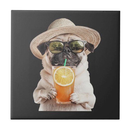 Pug tegeltje (Voorkant)