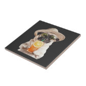 Pug tegeltje (Zijkant)