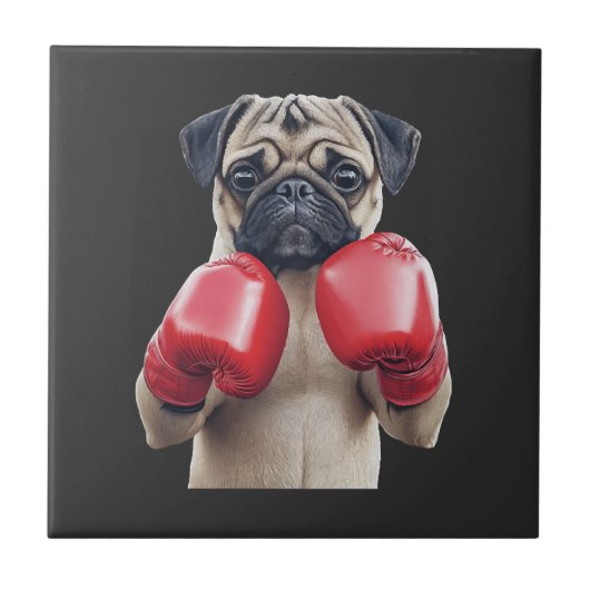 Pug tegeltje (Voorkant)