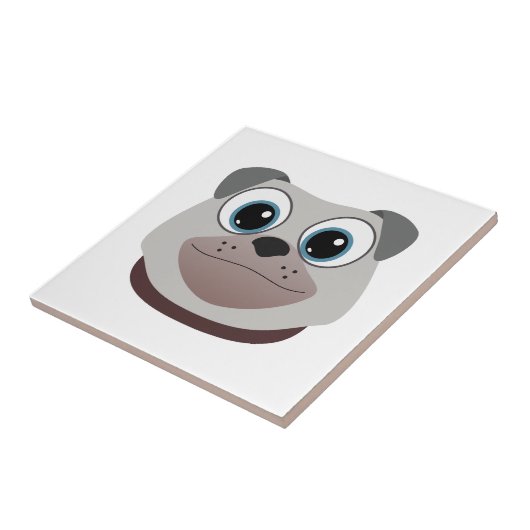 Pug Tegeltje (Zijkant)