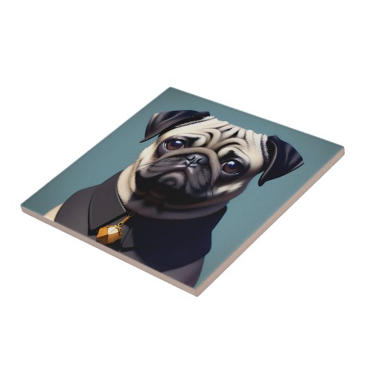 Pug Tegeltje (Zijkant)