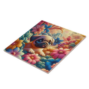 Pug Tegeltje