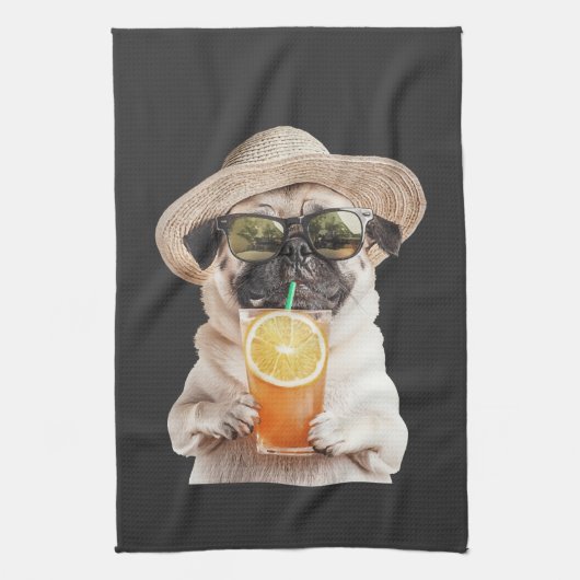 Pug theedoek (Verticaal)
