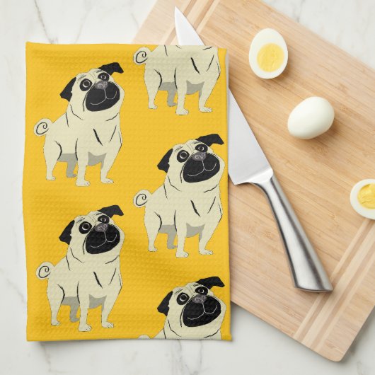 Pug Theedoek (Quarter Fold)