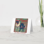 Pug Theekransje Kaart (Achterkant)