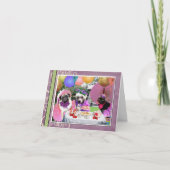 Pug Theekransje Kaart (Voorkant)