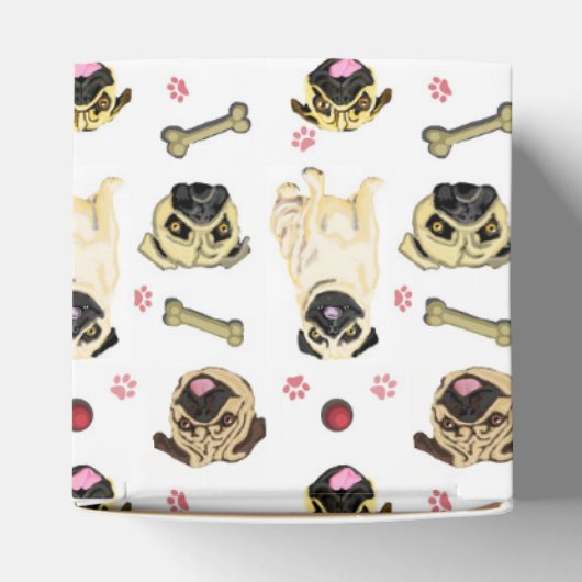 Pug Theenmaal Geëvene Boxes Bedankdoosjes (Bovenkant)