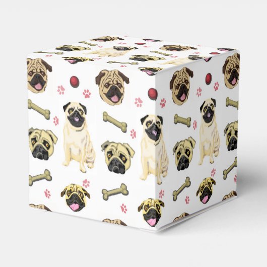 Pug Theenmaal Geëvene Boxes Bedankdoosjes (Achterkant)