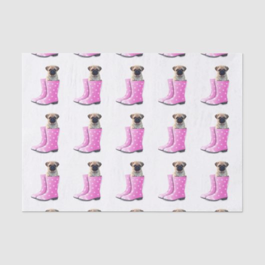 Pug Tissuepapier (Voorkant)