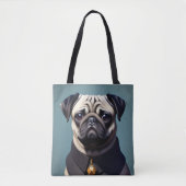 Pug Tote Bag (Voorkant)