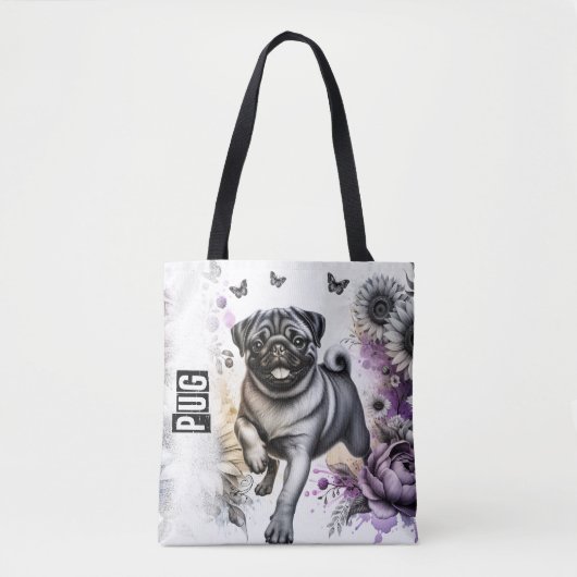 Pug Tote Bag (Voorkant)