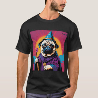 Pug Tovenaar retro T-shirt