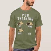 PUG Training Hond Premium T-shirt (Voorkant)