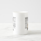 Pug Traits Bone China Mok (Voorkant)