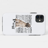 Pug Traits Smartphone Hoesje (Achterkant (horizontaal))