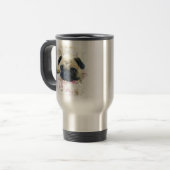 Pug Travel Mug Reisbeker (Voorkant links)