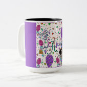 PUG TWEEKLEURIGE KOFFIEMOK (Voorkant links)