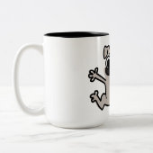 Pug Tweekleurige Koffiemok (Links)
