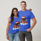 Pug Ugly Christmas Pug Met Christmasree Vriend T-shirt (Unisex)