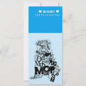 Pug uitnodigingen (Voorkant)