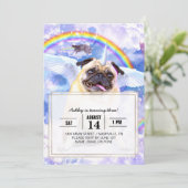 Pug unicorn - Cute pugicorn Kaart (Staand voorkant)
