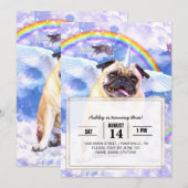 Pug unicorn - Cute pugicorn Kaart (Voorkant / Achterkant)