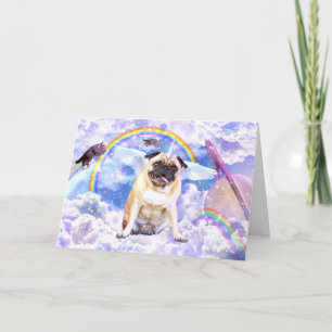 Pug unicorn - Cute pugicorn Kaart