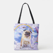 Pug unicorn - Cute pugicorn Tote Bag (Achterkant)