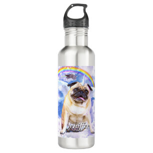 Pug unicorn - Cute pugicorn Waterfles
