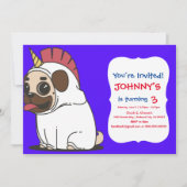 PUG UNICORN KAART (Voorkant)