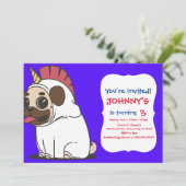 PUG UNICORN KAART (Staand voorkant)