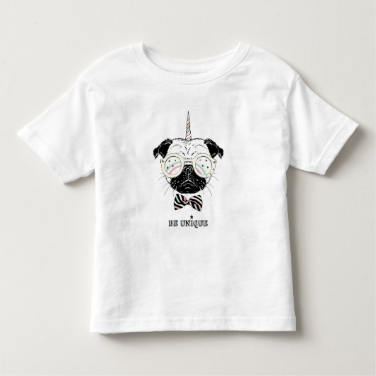 Pug Unicorn | uniek Kinder Shirts (Voorkant)
