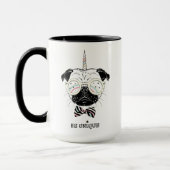 Pug Unicorn | uniek Mok (Links)