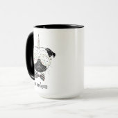 Pug Unicorn | uniek Mok (Voorkant links)