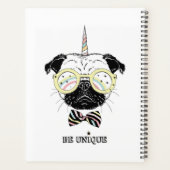 Pug Unicorn | uniek Planner (Achterkant)