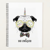 Pug Unicorn | uniek Planner (Voorkant)