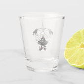 Pug Unicorn | uniek Shot Glas (Achterkant)