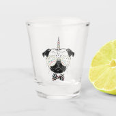 Pug Unicorn | uniek Shot Glas (Voorkant)