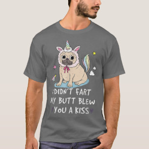 Pug Unicorn voor vrouwelijke Mannen Mam Kinder Pap T-shirt