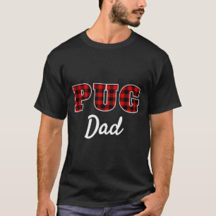 Pug Vader - Buffalo geruite houthakker Rood geruit T-shirt