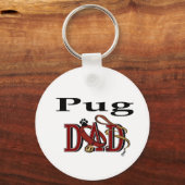 Pug Vader Cadeaus Sleutelhanger (Voorkant)