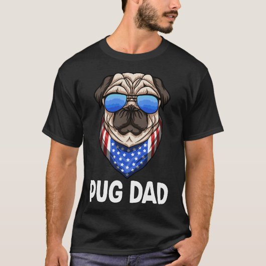 Pug Vader Klassiek 289 T-shirt (Voorkant)