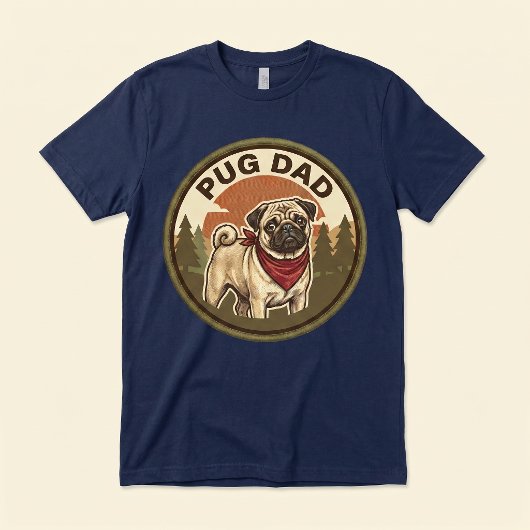 Pug Vader Tri-blend T-shirt | Pug-hond Vader Cadea